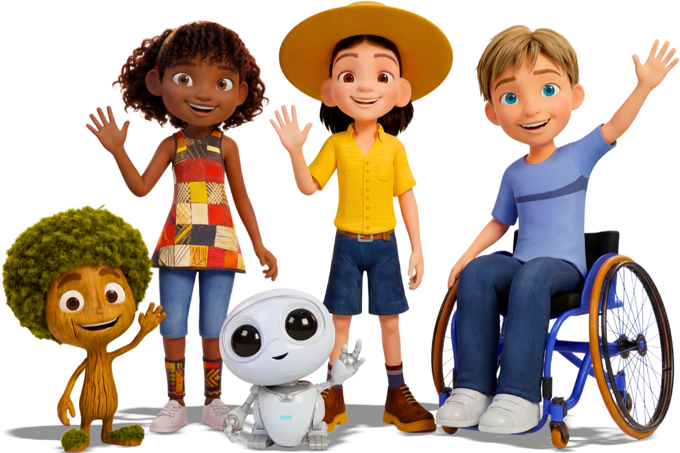 The Hope Seed ensemble of five characters