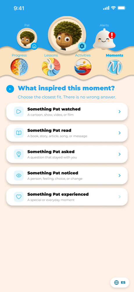 Hope Seed Moments: choose what inspired this moment