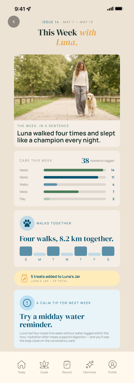 PawMe weekly brief: this week with Luna